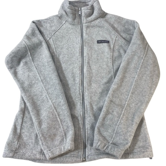 Columbia Sportswear Gray Full Zip Fleece Jacket Women’s Medium WL6439 - Picture 2 of 13